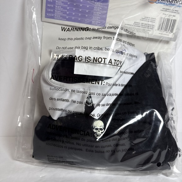 CALIFORNIA COSTUME Wednesday Tween Dreadful Child Sz-XL 10-14 Black‎ w/Pants - Picture 4 of 5